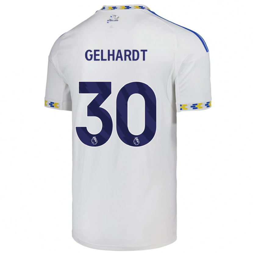 Danxen Women Joe Gelhardt #30 White  Blue Home Jersey 2025/26 T-Shirt