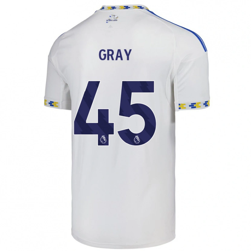 Danxen Women Harry Gray #45 White  Blue Home Jersey 2025/26 T-Shirt