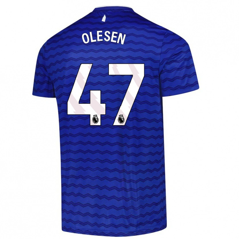 Danxen Women Karoline Olesen #47 Blue  Navy Home Jersey 2025/26 T-Shirt