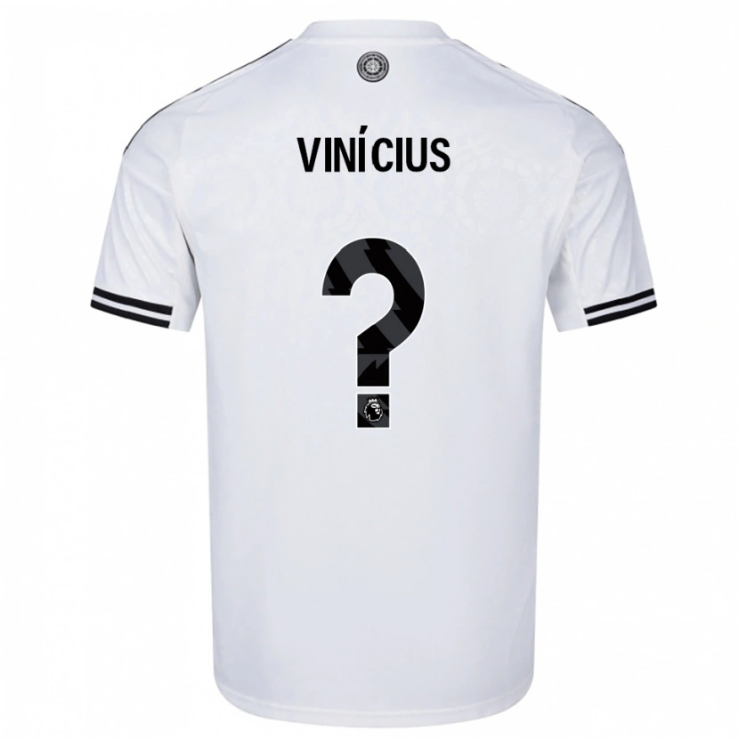 Danxen Women Carlos Vinícius #0 White Black Home Jersey 2025/26 T-Shirt