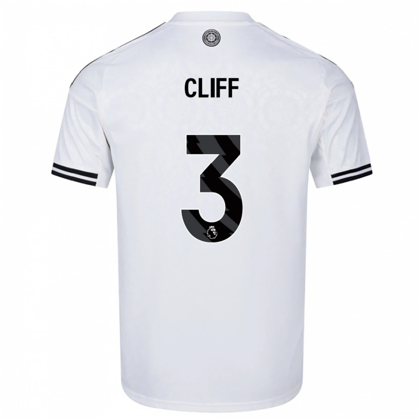 Danxen Women Callum Cliff #3 White Black Home Jersey 2025/26 T-Shirt
