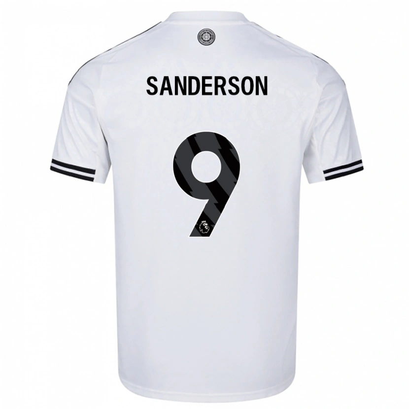 Danxen Women Oliver Sanderson #9 White Black Home Jersey 2025/26 T-Shirt