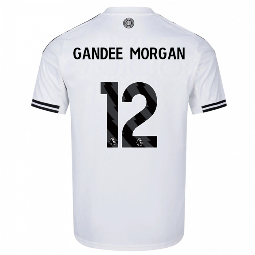 Danxen Women Stella Gandee Morgan #12 White Black Home Jersey 2025/26 T-Shirt