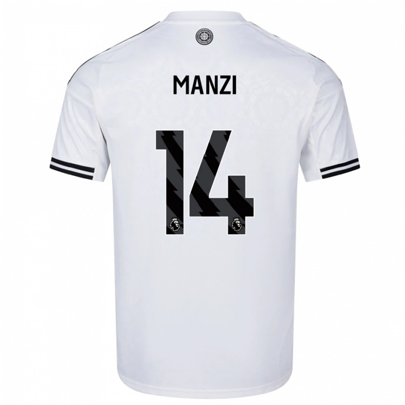 Danxen Women Sophie Manzi #14 White Black Home Jersey 2025/26 T-Shirt