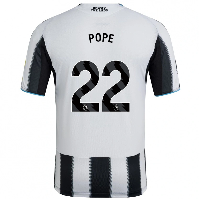 Danxen Women Nick Pope #22 Black White Home Jersey 2025/26 T-Shirt
