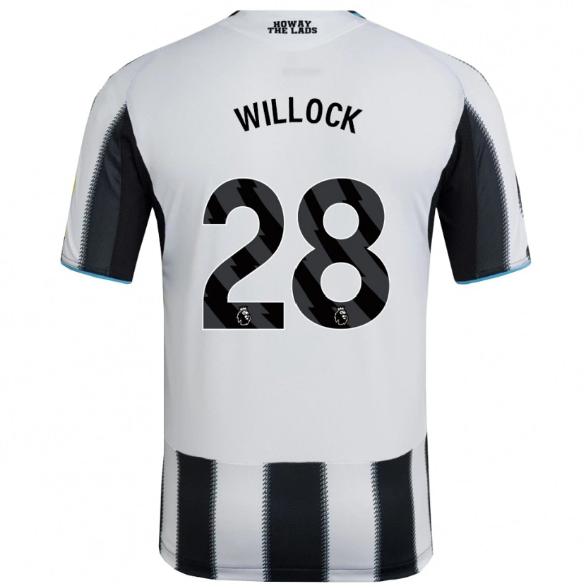 Danxen Women Joe Willock #28 Black White Home Jersey 2025/26 T-Shirt