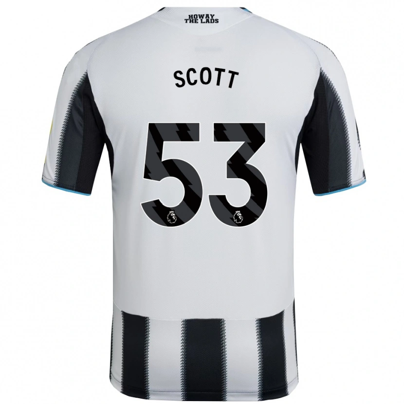 Danxen Women Joshua Scott #53 Black White Home Jersey 2025/26 T-Shirt