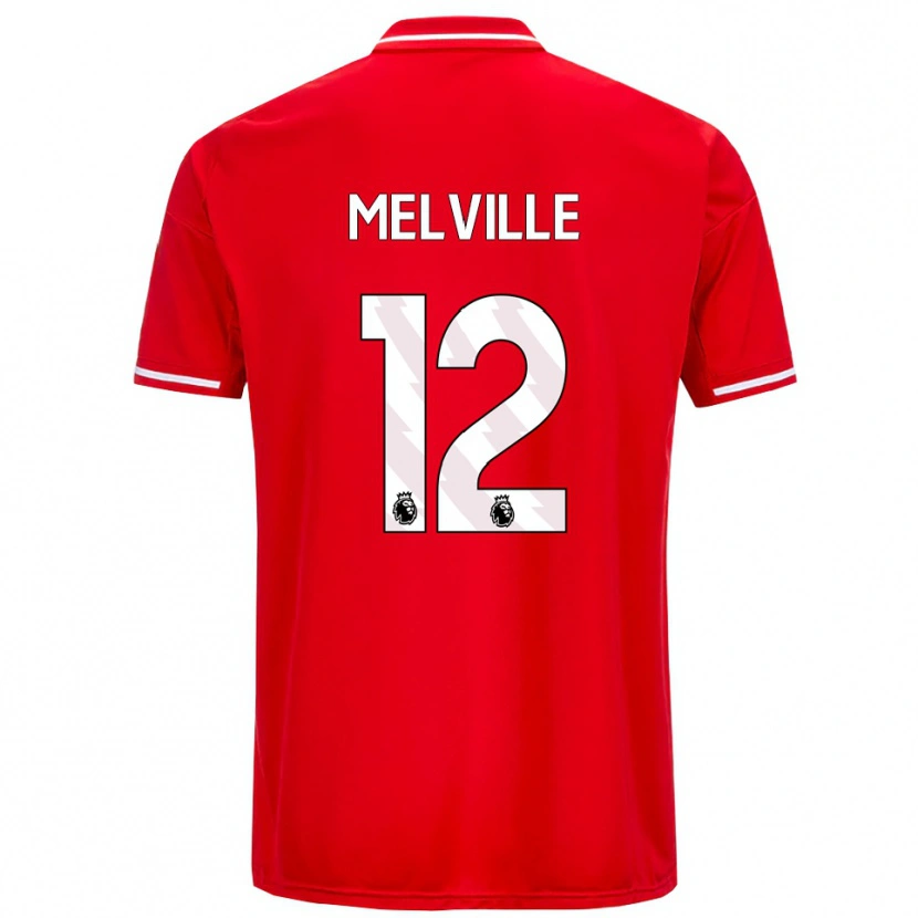 Danxen Women Logan Melville #12 Red White Home Jersey 2025/26 T-Shirt