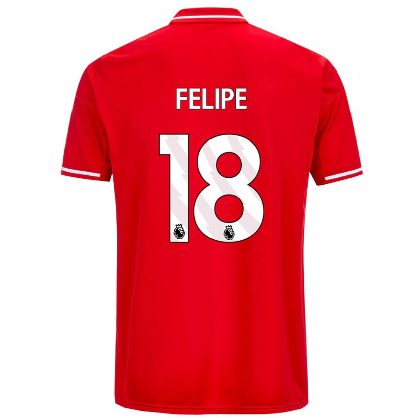 Danxen Women Felipe #18 Red White Home Jersey 2025/26 T-Shirt