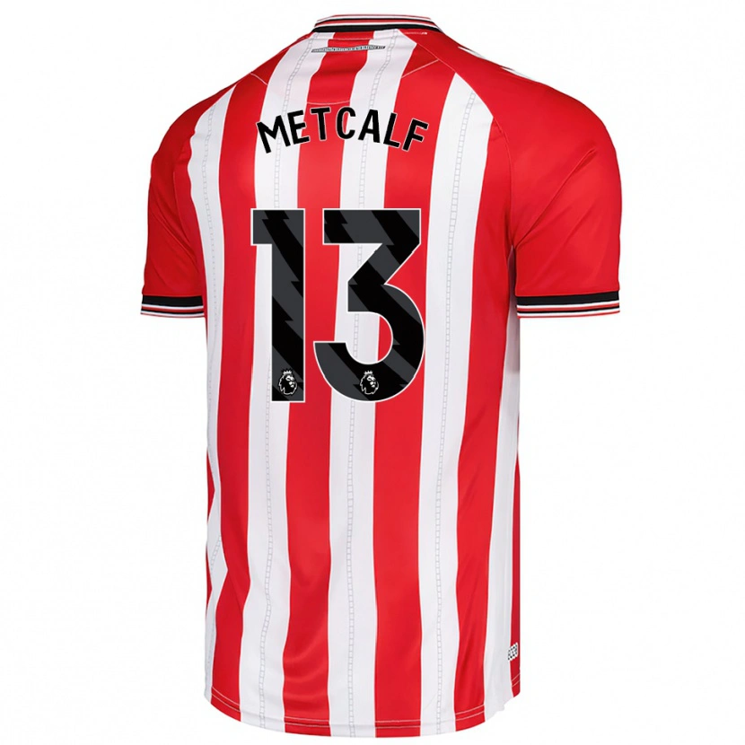 Danxen Women Ben Metcalf #13 Red White Home Jersey 2025/26 T-Shirt
