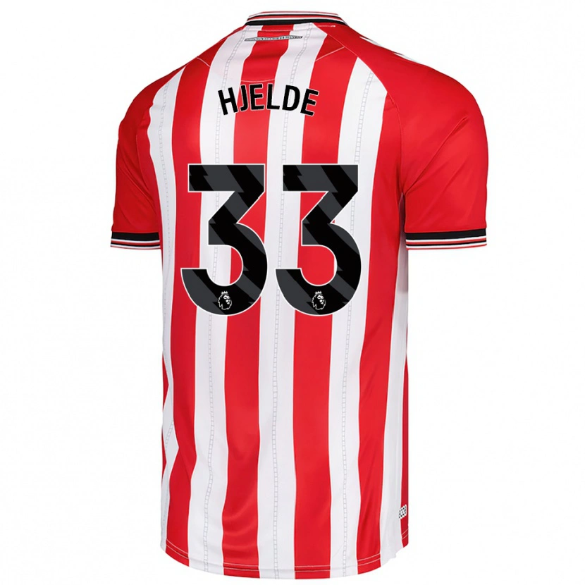 Danxen Women Leo Fuhr Hjelde #33 Red White Home Jersey 2025/26 T-Shirt