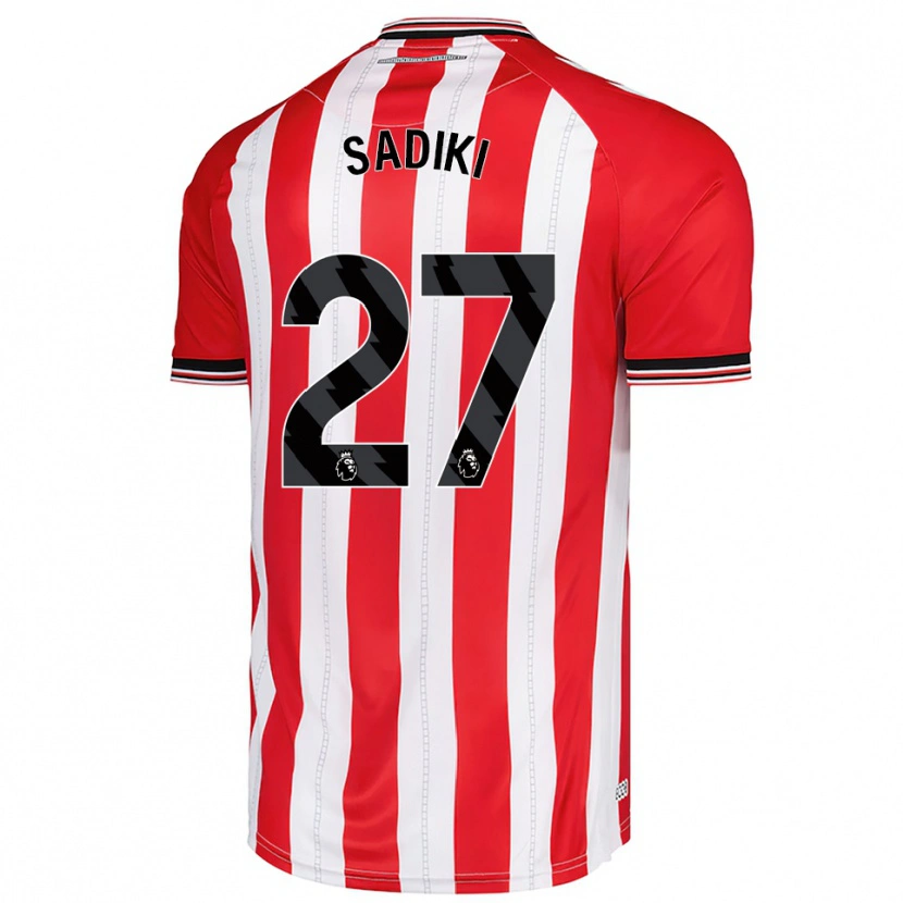 Danxen Women Noah Sadiki #27 Red White Home Jersey 2025/26 T-Shirt