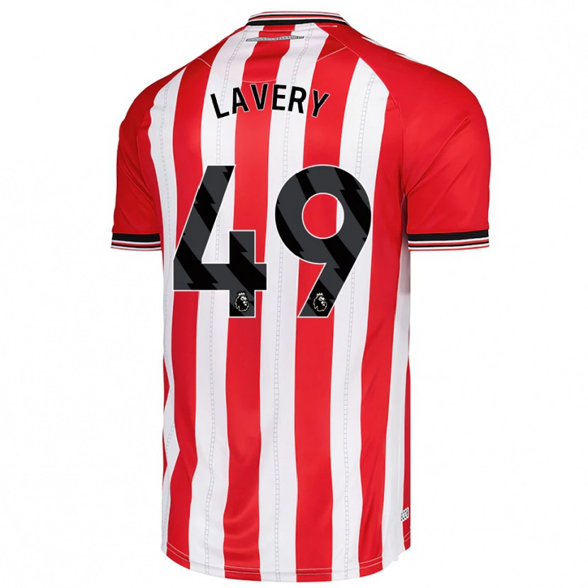 Danxen Women Tom Lavery #49 Red White Home Jersey 2025/26 T-Shirt