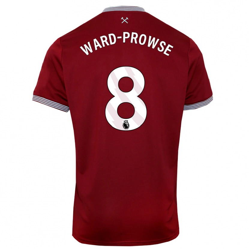 Danxen Women James Ward-Prowse #8 Burgundy White Home Jersey 2025/26 T-Shirt