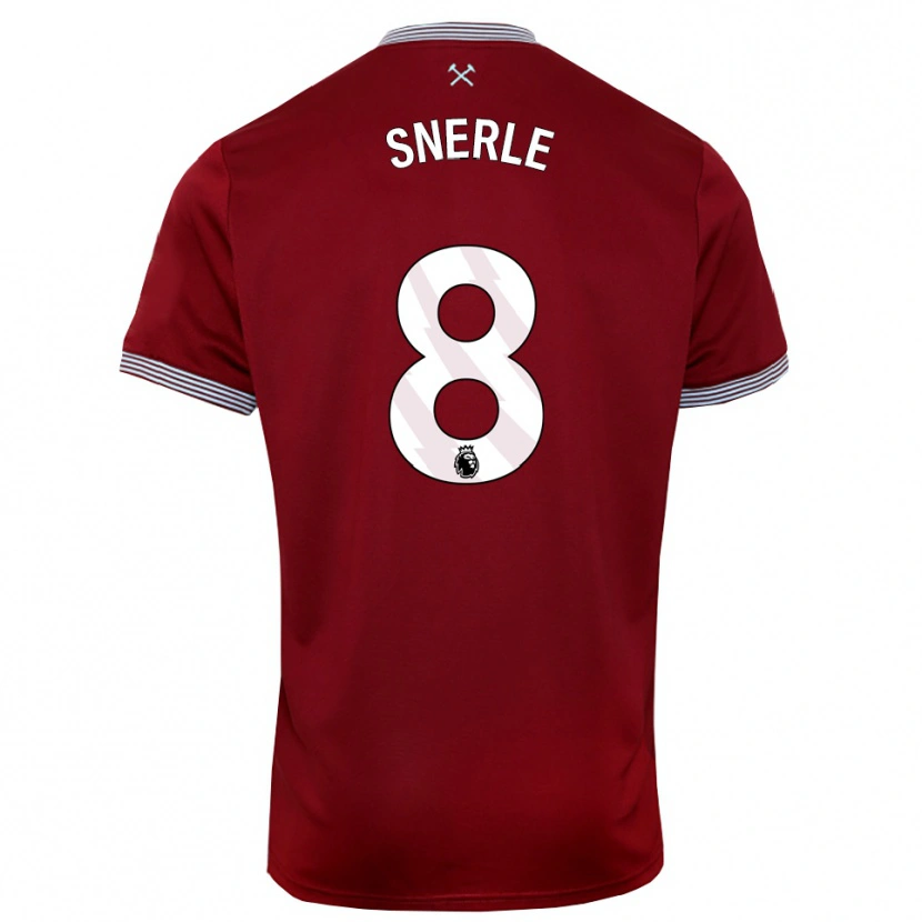 Danxen Women Emma Snerle #8 Burgundy White Home Jersey 2025/26 T-Shirt