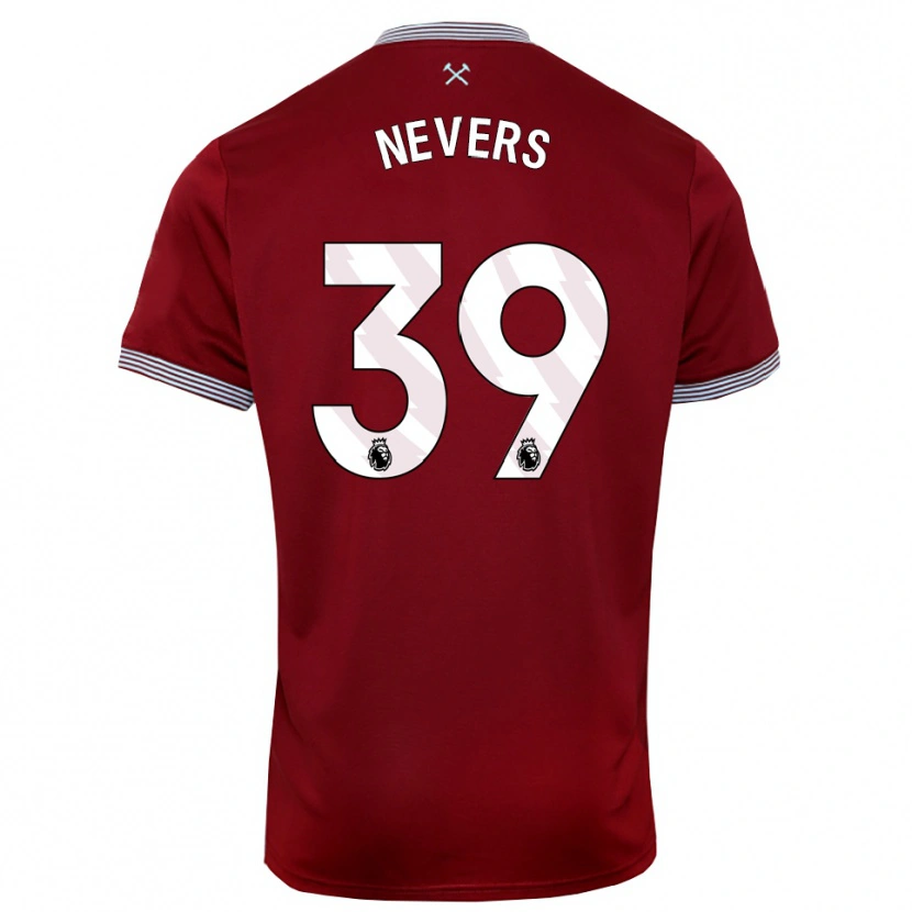 Danxen Women Thierry Nevers #39 Burgundy White Home Jersey 2025/26 T-Shirt