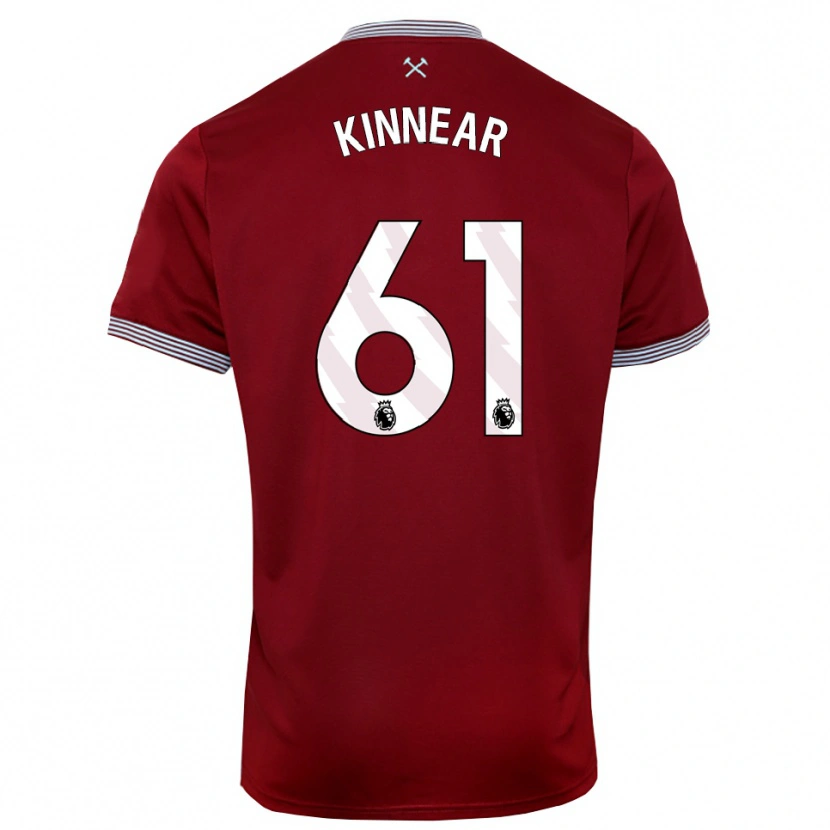 Danxen Women Brian Kinnear #61 Burgundy White Home Jersey 2025/26 T-Shirt