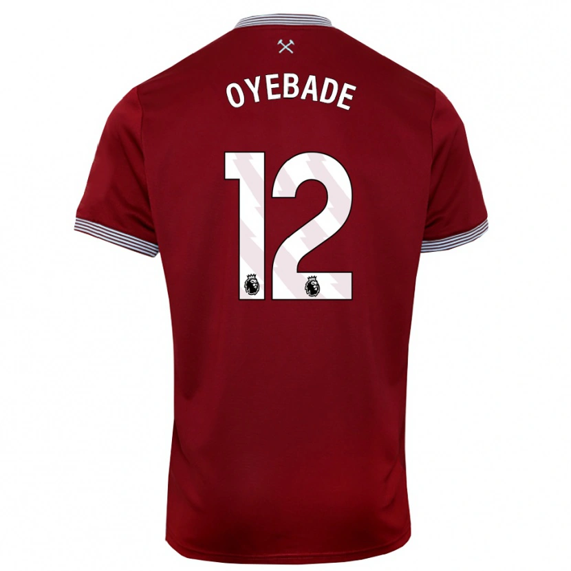 Danxen Women Rayan Oyebade #12 Burgundy White Home Jersey 2025/26 T-Shirt