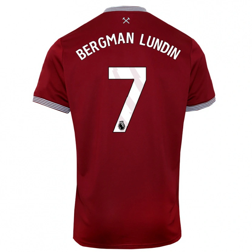 Danxen Women Marika Bergman-Lundin #7 Burgundy White Home Jersey 2025/26 T-Shirt