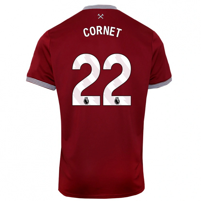 Danxen Women Maxwel Cornet #22 Burgundy White Home Jersey 2025/26 T-Shirt