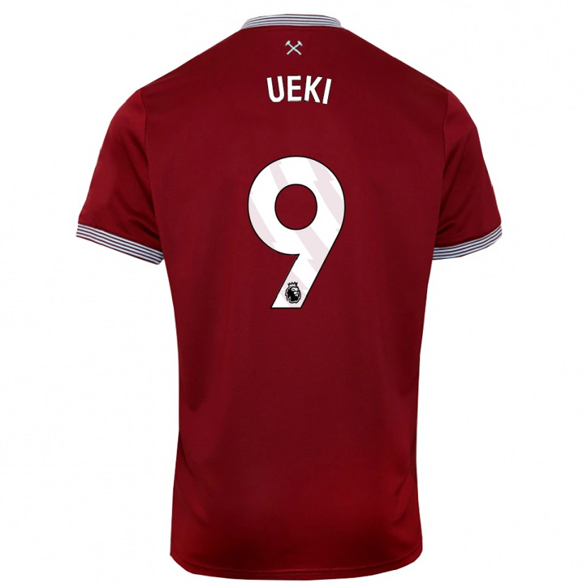 Danxen Women Riko Ueki #9 Burgundy White Home Jersey 2025/26 T-Shirt