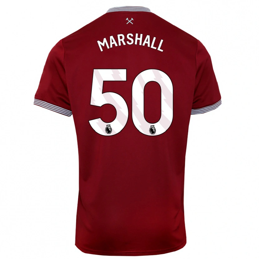 Danxen Women Callum Marshall #50 Burgundy White Home Jersey 2025/26 T-Shirt