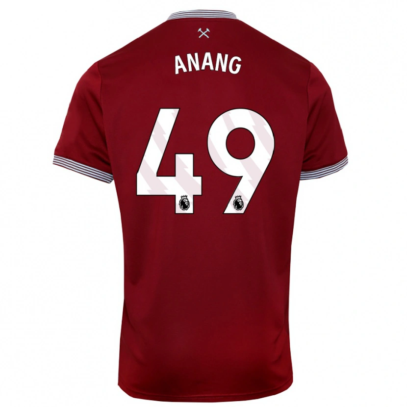 Danxen Women Joseph Anang #49 Burgundy White Home Jersey 2025/26 T-Shirt