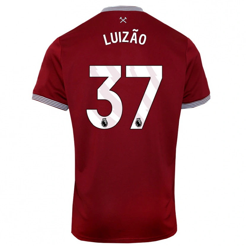 Danxen Women Luizão #37 Burgundy White Home Jersey 2025/26 T-Shirt