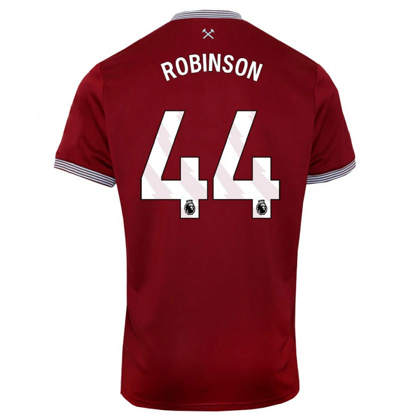 Danxen Women Junior Robinson #44 Burgundy White Home Jersey 2025/26 T-Shirt