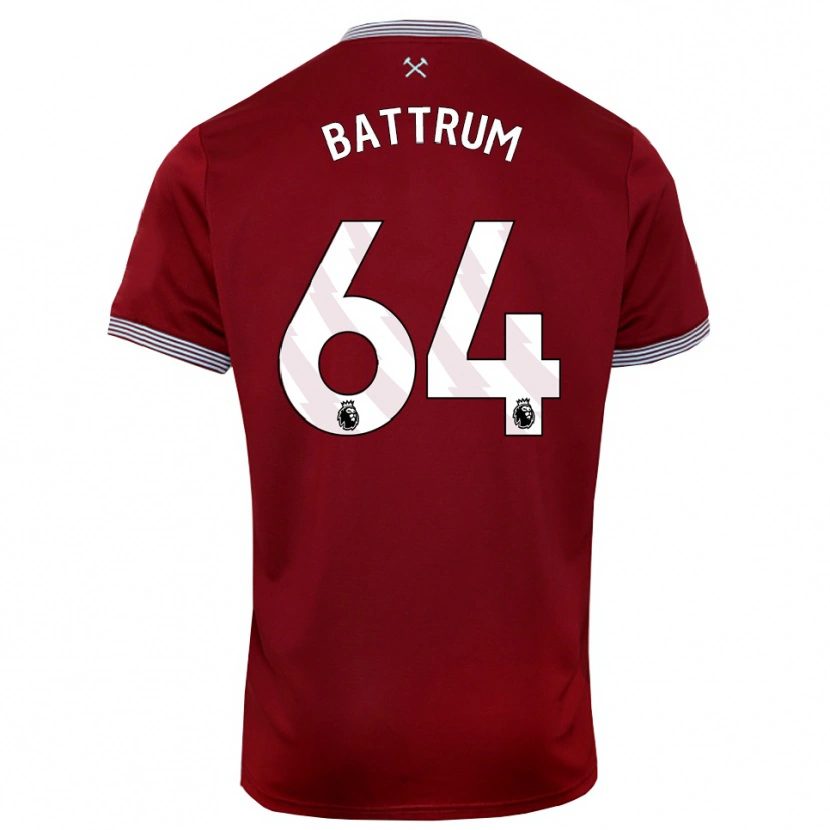 Danxen Women Ryan Battrum #64 Burgundy White Home Jersey 2025/26 T-Shirt