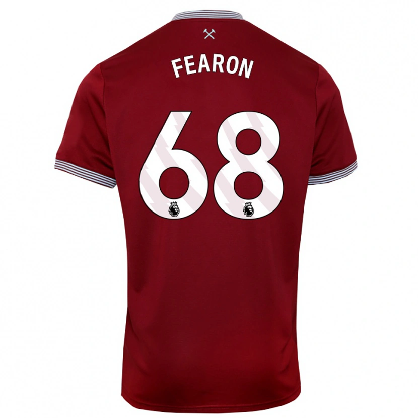 Danxen Women Preston Fearon #68 Burgundy White Home Jersey 2025/26 T-Shirt
