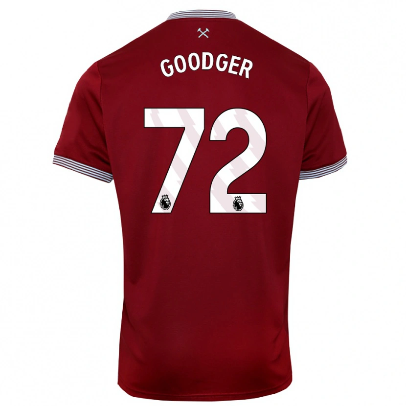 Danxen Women Tommy Goodger #72 Burgundy White Home Jersey 2025/26 T-Shirt