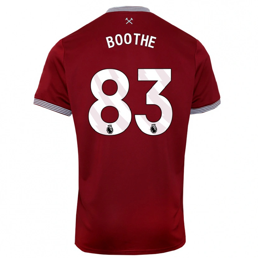 Danxen Women Sebastian Boothe #83 Burgundy White Home Jersey 2025/26 T-Shirt