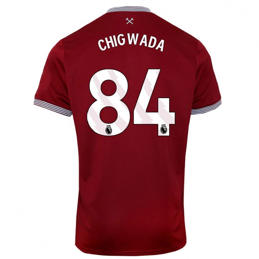 Danxen Women David Chigwada #84 Burgundy White Home Jersey 2025/26 T-Shirt