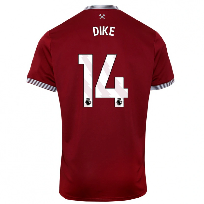 Danxen Women Lewis Dike #14 Burgundy White Home Jersey 2025/26 T-Shirt