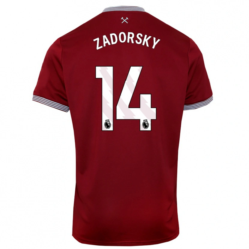 Danxen Women Shelina Zadorsky #14 Burgundy White Home Jersey 2025/26 T-Shirt