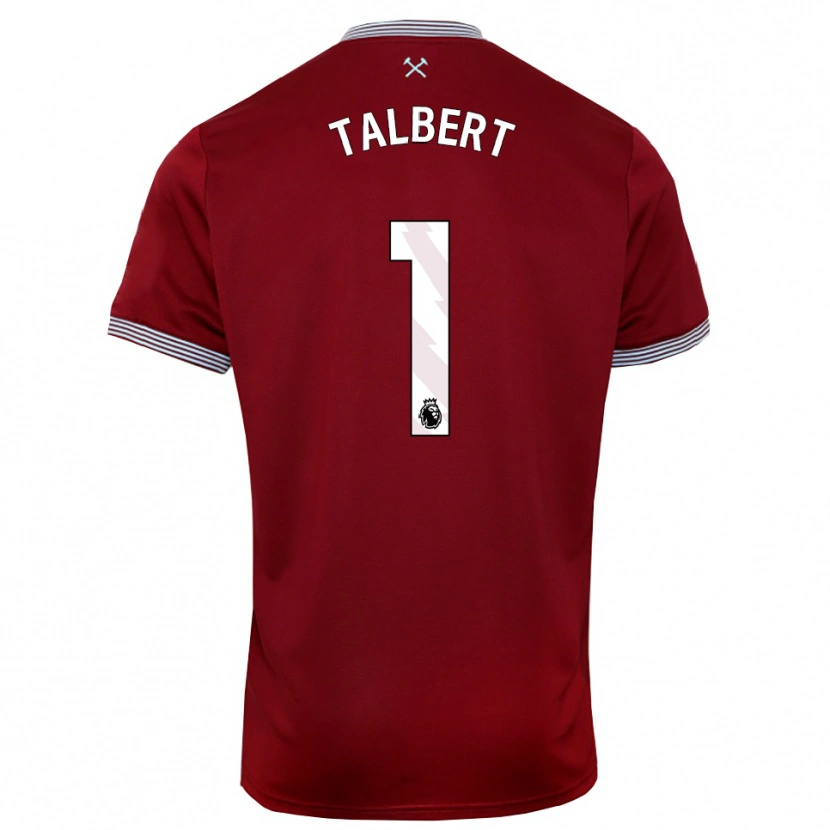 Danxen Women Katelin Talbert #1 Burgundy White Home Jersey 2025/26 T-Shirt