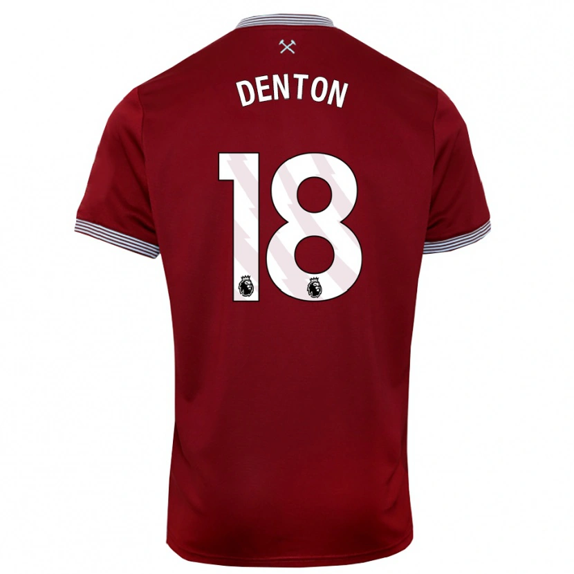 Danxen Women Anouk Denton #18 Burgundy White Home Jersey 2025/26 T-Shirt