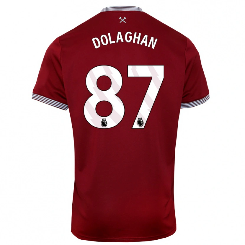 Danxen Women Brad Dolaghan #87 Burgundy White Home Jersey 2025/26 T-Shirt