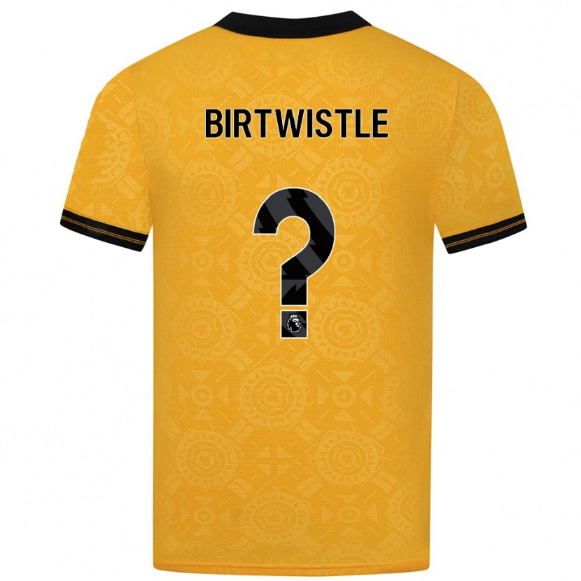 Danxen Women Harry Birtwistle #0 Yellow Black Home Jersey 2025/26 T-Shirt