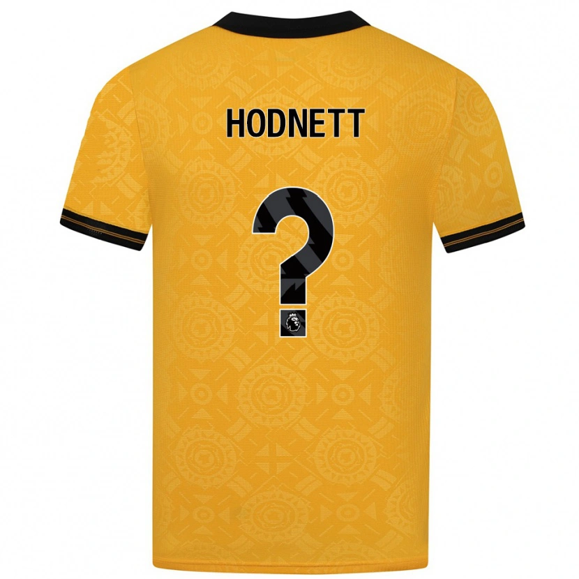 Danxen Women Jack Hodnett #0 Yellow Black Home Jersey 2025/26 T-Shirt
