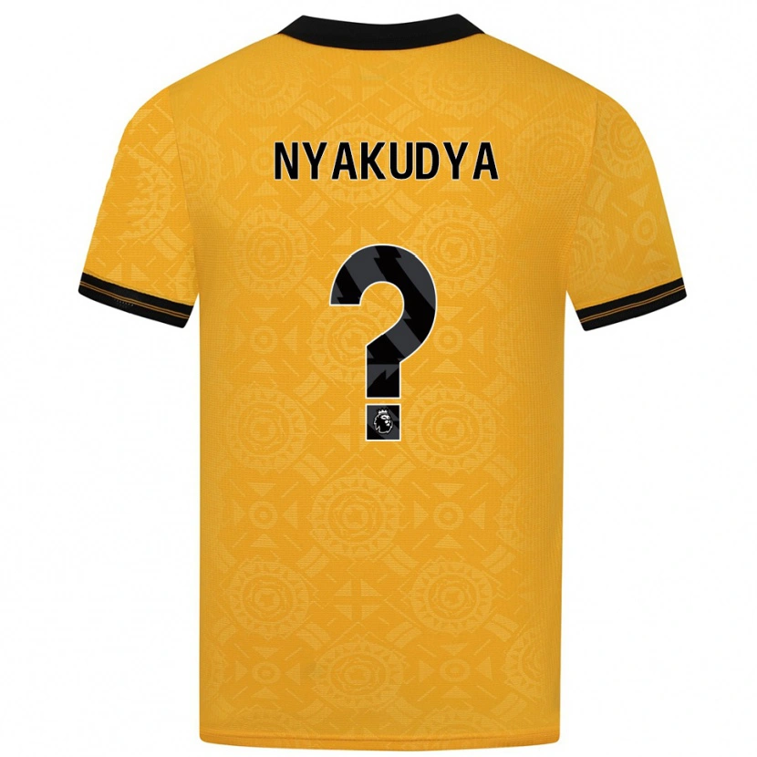 Danxen Women Joshua Nyakudya #0 Yellow Black Home Jersey 2025/26 T-Shirt