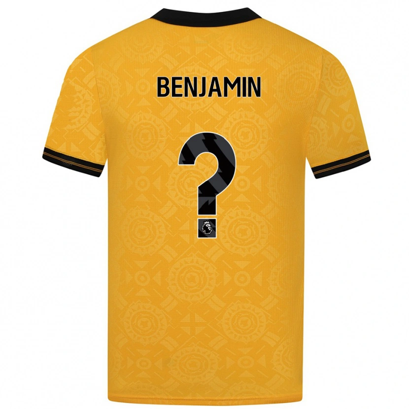 Danxen Women Lewys Benjamin #0 Yellow Black Home Jersey 2025/26 T-Shirt