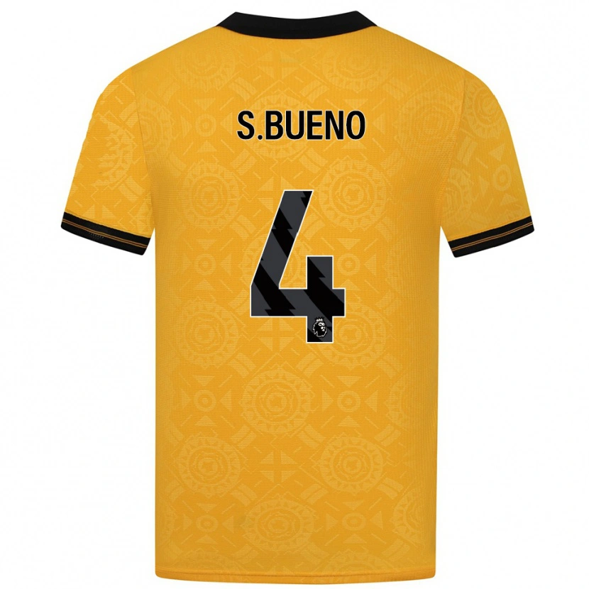 Danxen Women Santiago Bueno #4 Yellow Black Home Jersey 2025/26 T-Shirt