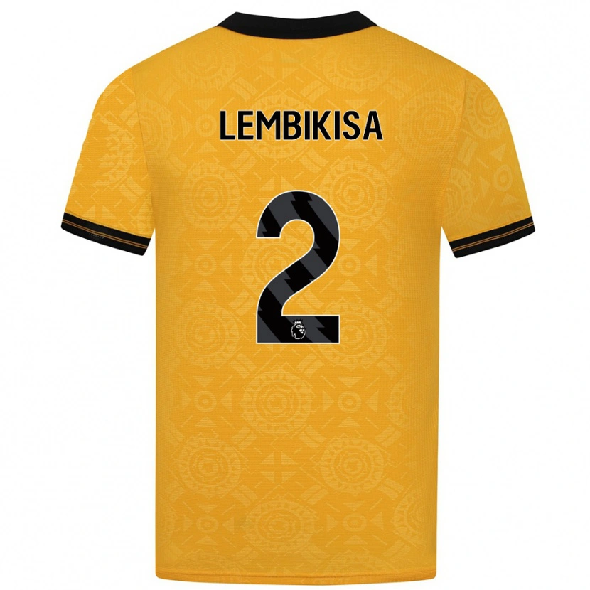 Danxen Women Dexter Lembikisa #2 Yellow Black Home Jersey 2025/26 T-Shirt