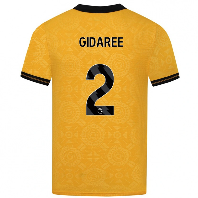 Danxen Women Josh Gidaree #2 Yellow Black Home Jersey 2025/26 T-Shirt