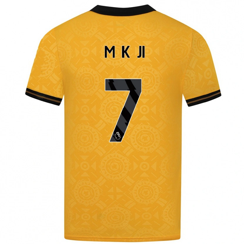 Danxen Women Min-Kyu Ji #7 Yellow Black Home Jersey 2025/26 T-Shirt