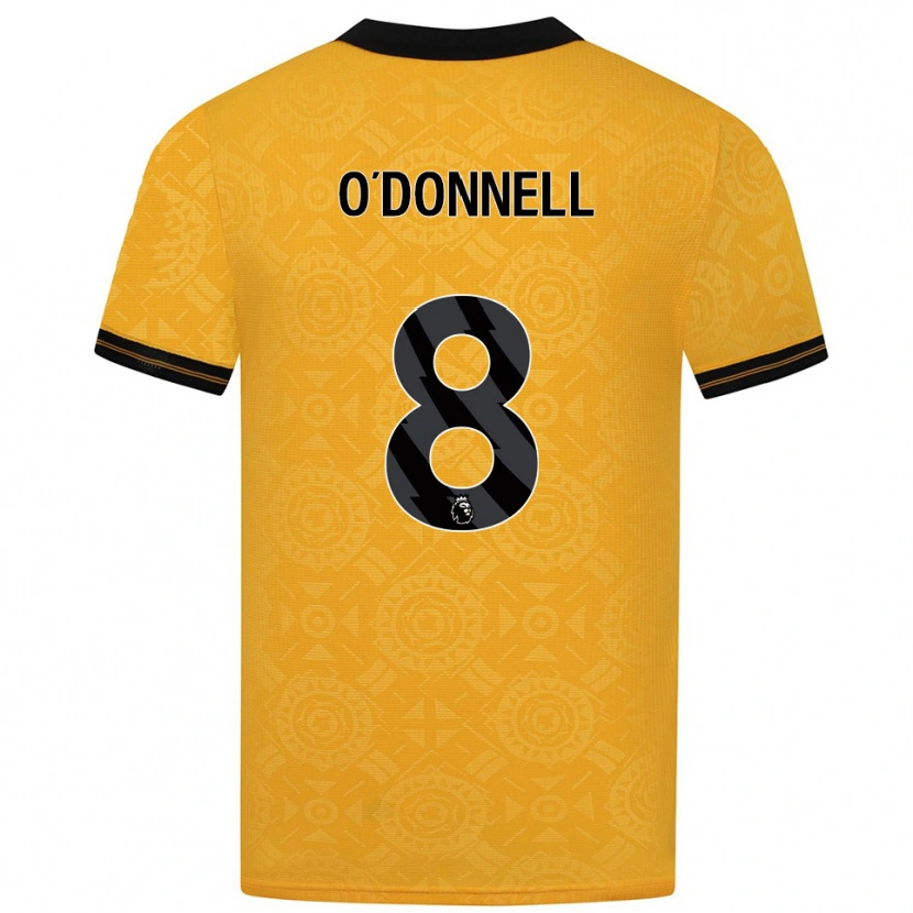 Danxen Women Luke O'donnell #8 Yellow Black Home Jersey 2025/26 T-Shirt