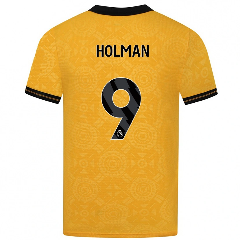 Danxen Women Fletcher Holman #9 Yellow Black Home Jersey 2025/26 T-Shirt