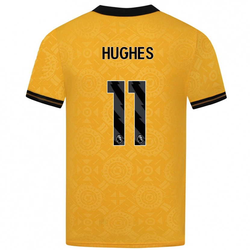 Danxen Women Amber Hughes #11 Yellow Black Home Jersey 2025/26 T-Shirt